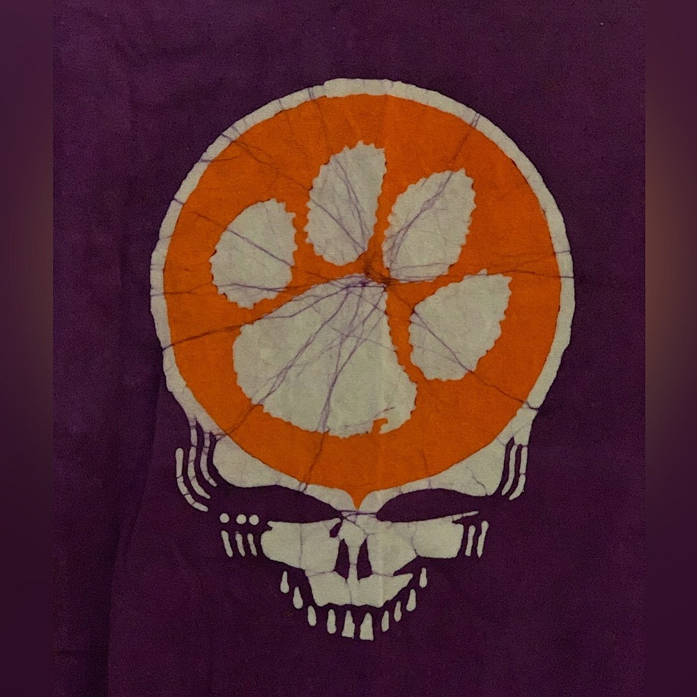 Steal Your Face | Clemson Tigers | Grateful Dead | Batik Tie Dye | T-Shirt